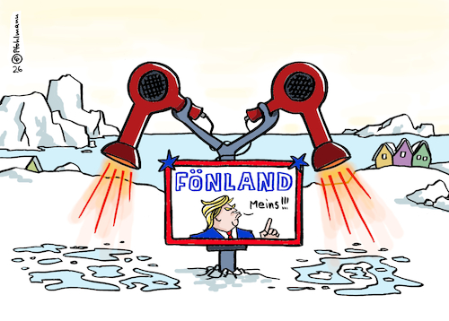 Cartoon: Mein Fönland (medium) by Pfohlmann tagged usa,grönland,trump,fön,föhn,frisur,haare,imperialismus,dänemark,narzissmus,macht,ressourcen,erdöl,bodenschätze,klimawandel,klimakrise,erderhitzung,erderwärmung,meeresspiegel,eisberge,auftauen,abschmelzen,eis,rohstoffe,wirtschaft,sicherheit,gebietsanspruch,usa,grönland,trump,fön,föhn,frisur,haare,imperialismus,dänemark,narzissmus,macht,ressourcen,erdöl,bodenschätze,klimawandel,klimakrise,erderhitzung,erderwärmung,meeresspiegel,eisberge,auftauen,abschmelzen,eis,rohstoffe,wirtschaft,sicherheit,gebietsanspruch