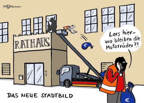 Cartoon: Neues Stadtbild (medium) by Pfohlmann tagged merz,stadtbild,migration,kommunen,haushalt,finanzen,koalition,klingbeil,schwarzrot,bundesregierung,bundesländer,raub,louvre,schmuck,museum,rathaus,merz,stadtbild,migration,kommunen,haushalt,finanzen,koalition,klingbeil,schwarzrot,bundesregierung,bundesländer,raub,louvre,schmuck,museum,rathaus