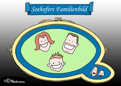 Cartoon: Seehofers Familienbild (medium) by Pfohlmann tagged karikatur,cartoon,color,farbe,2013,deutschland,homoehe,homosexuell,schwul,lesbisch,partnerschaft,seehofer,union,csu,gleichstellung,familie,familienbild,konservativismus,konservativ,geliebte,mann,frau,kind,ehegattensplitting,familiensplitting,familienpolitik,karikatur,cartoon,color,farbe,2013,deutschland,homoehe,homosexuell,schwul,lesbisch,partnerschaft,seehofer,union,csu,gleichstellung,familie,familienbild,konservativismus,konservativ,geliebte,mann,frau,kind,ehegattensplitting,familiensplitting,familienpolitik