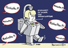 Cartoon: Abschalten!!! (small) by Pfohlmann tagged japan erdbeben earthquake tsunami gau atomkraft kernkraft akw merkel bundeskanzlerin roboter abschalten lobby einfluss laufzeit laufzeitverlängerung