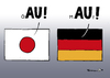 Cartoon: Au! (small) by Pfohlmann tagged japan deutschland flagge fahne flaggen fahnen au gau maut automaut fukushima atomunfall havarie schmerz