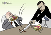 Cartoon: Bonus-Burger (small) by Pfohlmann tagged usa,us,präsident,obama,bonus,manager,burger,hamburger,gehalt,staatshilfe,finanzmarkt,finanzkrise
