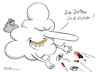 Cartoon: Bundesdaten Amazon (small) by Pfohlmann tagged 2019,deutschland,usa,amazon,cloud,datenschutz,nsa,sicherheit,datensicherheit,daten,snowden,datenträger,dsgvo