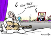 Cartoon: Chance für Trump (small) by Pfohlmann tagged karikatur cartoon 2016 color farbe usa trump präsident obama abschied give peace fies chance republikaner gitarre john lennon sänger lied