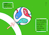 Cartoon: FIFA-Atomregel (small) by Pfohlmann tagged fußball,fußballregeln,fifa,eckball,eckstoß,linie,viertelkreis,ball,atom,weltmeisterschaft,worldcup,regelverstoß,laissezfaire