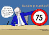Cartoon: Grenze 75 (small) by Pfohlmann tagged merz,rente,rentenbeginn,alter,arbeit,rentenbeiträge,rentenkürzung,lebenserwartung,verkehrsschild,limit,tempolimit