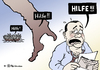 Cartoon: Hilfe! (small) by Pfohlmann tagged italien tunesien flüchtlinge flucht boot berlusconi prozess vorladung hilfe auffanglager