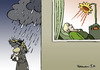 Cartoon: Höhensonne (small) by Pfohlmann tagged deutschland,grüne,bündnis,90,roth,merkel,bundeskanzlerin,cdu,fdp,koalition,schwarz,gelb,höhensonne,sonne,sonnenblume,regen,regenschirm,herbst