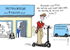 Cartoon: Insta-Azubi (small) by Pfohlmann tagged ausbildung,azubi,fachkräftemangel,installateur,instagram,jugendliche,teenager,escooter,ausbildungsplatz,berufswahl,internet,socialmedia