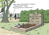 Cartoon: Kein  Hausarzt (small) by Pfohlmann tagged gesundheitssystem,hausarztmodell,hausärztin,medizin,krankheit,patienten,arzttermine,facharzt,wartezeiten,überweisung,kostenexplosion,krankenversicherung,friedhof,grabstein,tot,tod,behandlung,ärztemangel