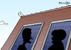 Cartoon: Koalitionsschatten (small) by Pfohlmann tagged solarenergie,sonnenenergie,photovoltaik,fotovoltaik,koalition,schwarz,gelb,westerwelle,fdp,merkel,cdu,dach