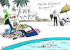 Cartoon: MdBs Handtuch (small) by Pfohlmann tagged 2019,deutschland,akk,vereidigung,bundestag,urlaub,unterbrechung,mdb,handtuch,pool,abgeordnete,verteidigungsministerin,ärger