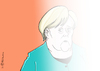 Cartoon: Merkel verblasst (small) by Pfohlmann tagged karikatur,cartoon,color,farbe,2018,deutschland,groko,merkel,autorität,bundeskanzlerin,koalition,koalitionskrise,blasser,machtverlust,fraktion,union,cdu,csu,kauder,verlierer,fraktionsvorsitzender,fraktionschef,brinkhaus,wahl