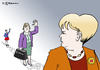 Cartoon: Merkels altes Ich (small) by Pfohlmann tagged karikatur,cartoon,farbe,color,2012,deutschland,merkel,cdu,bundeskanzlerin,kanzlerin,umweltministerin,gorleben,atomkraft,energiewende,atomausstieg,atommüll,vergangenheit,fdj,ddr,untersuchungsausschuss