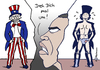 Cartoon: Onkel Sam (small) by Pfohlmann tagged uncle onkel sam usa obama president präsident schulden staatsschulden staatsverschuldung sparprogramm sparen sparmaßnahmen