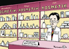 Cartoon: Röslers Apotheke (small) by Pfohlmann tagged rösler,roesler,fdp,apotheke,gesundheitsminister,kosmetik,sortiment,gesundheitsreform,pflegereform,parteivorsitz,parteivorsitzender