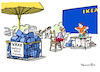 Cartoon: Schwedischer Weg (small) by Pfohlmann tagged corona,pandemie,covid19,impfung,impfen,impfkampagne,ikea,möbel,möbelhaus,diy,schweden,schwedischer,weg