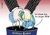 Cartoon: Seltene Erden (small) by Pfohlmann tagged rohstoffe,ressourcen,erde,welt,globus,ausbeutung,seltene,erden,industrie,vorkommen,vorräte,knappheit