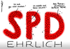 Cartoon: SPD ehrlich (small) by Pfohlmann tagged karikatur,cartoon,2016,color,farbe,deutschland,spd,mdb,abgeordnete,hinz,lüge,lebenslauf,studium,abitur,gefälscht,ehrlich,rente,partei,parteiausschluss,rücktritt,forderung,mandat,bundestag,betrug