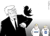 Cartoon: Trump - DER VOGEL (small) by Pfohlmann tagged karikatur cartoon 2017 color farbe usa global trump twitter vögel hitchcock film kino kinofilm autoindustrie gm ford industrie kurznachrichten regierungsstil