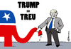 Cartoon: Trump-Treu (small) by Pfohlmann tagged karikatur cartoon 2015 color farbe usa trump donald republikaner elefant treu unabhängig kandidat kandidatur präsidentschaftskandidat präsidentschaftskandidatur rüssel versprechen treue partei