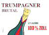 Cartoon: Trumpagner (small) by Pfohlmann tagged champagner,trump,usa,frankreich,macron,wein,zoll,strafzölle,digitalsteuer,korken,sekt,einfuhren,import,wirtschaftskrieg