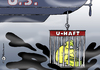 Cartoon: U-Haft (small) by Pfohlmann tagged ölpest usa bp ölkatastrophe boot haft strafe anzeige gericht gefängnis bohrinsel golf mexiko