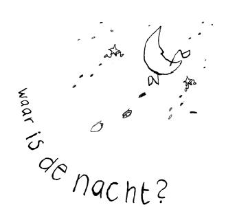Cartoon: Where is the night (medium) by mattheaodolphie tagged nature,ink,fun,lines,moon,stars,night,