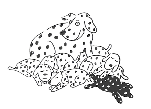 Cartoon: dalmatiner (medium) by sabine voigt tagged dalmatiner,hund,unterschied,vielfalt,welpen,zucht,mutter,hundeschule,haustier,freiheit,variante,dalmatiner,hund,unterschied,vielfalt,welpen,zucht,mutter,hundeschule,haustier,freiheit,variante