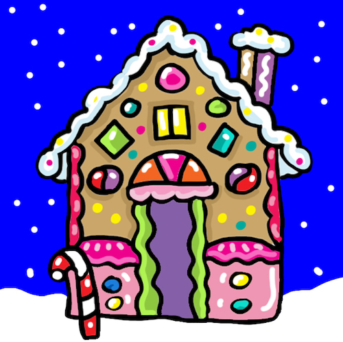 Cartoon: Lebkuchen Haus (medium) by sabine voigt tagged lebkuchen,jesus,krippe,weihnachten,heilige,drei,könige,christentum,religion,kirche,fest,geschenke