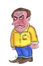 Cartoon: ärger wut mann (small) by sabine voigt tagged ärger,wut,mann,wütend,zorn,unrecht,rage,gefühle,therapie,psychologie