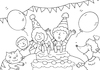 Cartoon: ausmalbild Geburtstag (small) by sabine voigt tagged ausmalbild,geburtstag,kinder,feier,party,kindergarten,grundschule