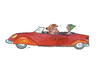 Cartoon: auto hund (small) by sabine voigt tagged hund,auto,fahren,ferien,freunde,haustier,liebe,ehe,gesellschaft