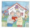 Cartoon: homosexuell ehepaar (small) by sabine voigt tagged homosexuell,erepaar,paar,lebenspartner,gay,schwul,heim,haus,liebe,familie