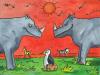 Cartoon: Klimawandel -  Change of climate (small) by sabine voigt tagged klima,climate