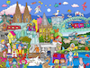 Cartoon: Köln Wimmelbild (small) by sabine voigt tagged wimmelbild,köln,dom,boote,raumfahrt,kinder,tourismus,altstadt,karneval,jungfrau,dreigestirn,fasching,kölsch,brauchtum,rhein,verkleiden,kostüm,ausmalbild