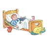 Cartoon: schlaf traum (small) by sabine voigt tagged schlaf,traum,langschläfer,gemütlich,schlafen,entspannung,relaxen,bett