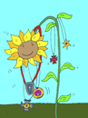 Cartoon: sonnenblume orden (small) by sabine voigt tagged sonnenblume,orden,auszeichnung,garten