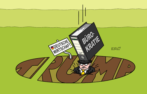 Cartoon: Alles bisschen viel (medium) by Erl tagged politik,wirtschaft,wirtschaftsweise,frühjahrsgutachten,wachstum,prognose,null,trump,zölle,bürokratie,karikatur,erl,politik,wirtschaft,wirtschaftsweise,frühjahrsgutachten,wachstum,prognose,null,trump,zölle,bürokratie,karikatur,erl