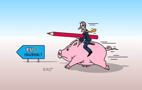 Cartoon: Auf Sparkurs (medium) by Erl tagged politik,eu,finanzen,geld,haushalt,deutschland,nettozahler,geberland,merz,sparkurs,sparschwein,rotstift,karikatur,erl,politik,eu,finanzen,geld,haushalt,deutschland,nettozahler,geberland,merz,sparkurs,sparschwein,rotstift,karikatur,erl