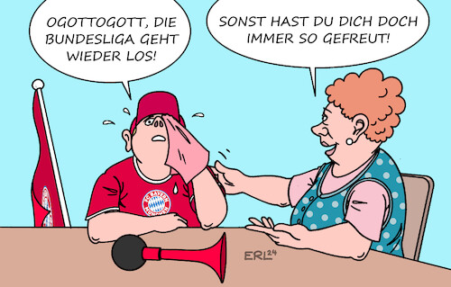 Cartoon: Bayern-Angst vor Bayer (medium) by Erl tagged politik,sport,fußball,start,bundesliga,fußballbundesliga,männer,rekordmeister,bayern,münchen,saison,ohne,titel,meister,bayer,leverkusen,angst,mutter,trost,karikatur,erl,politik,sport,fußball,start,bundesliga,fußballbundesliga,männer,rekordmeister,bayern,münchen,saison,ohne,titel,meister,bayer,leverkusen,angst,mutter,trost,karikatur,erl