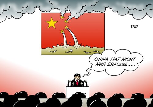 Cartoon: China (medium) by Erl tagged china,kp,kommunistische,partei,wirtschaft,umwelt,umweltzerstörung,korruption,armut,land,china,kp,kommunistische,partei,wirtschaft,umwelt,umweltzerstörung,korruption,armut,land