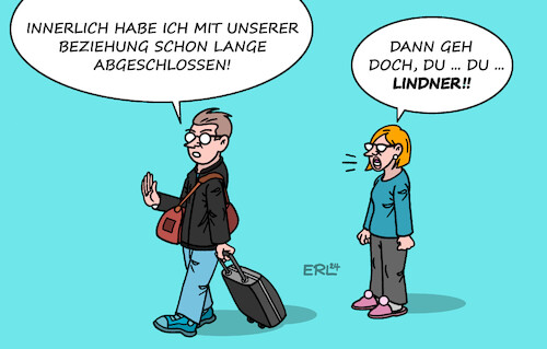 Cartoon: Das ist zu hart! (medium) by Erl tagged politik,ampel,aus,bruch,planung,vorbereitung,fdp,lindner,beziehung,trennung,karikatur,erl,politik,ampel,aus,bruch,planung,vorbereitung,fdp,lindner,beziehung,trennung,karikatur,erl