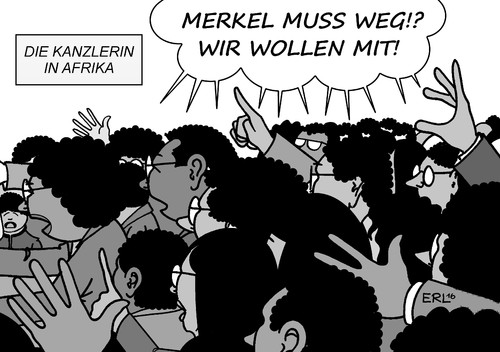 Die Kanzlerin in Afrika Die Kanzlerin in Afrika