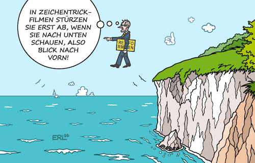 Cartoon: Dieser Weg wird kein ... (medium) by Erl tagged politik,landtagswahl,mecklenburg,vorpommern,cdu,absturz,fünfprozenthürde,landtag,konsequenz,merz,reformen,weiter,so,zeichentrickfilm,abgrund,meer,kreidefelsen,rügen,karikatur,erl,politik,landtagswahl,mecklenburg,vorpommern,cdu,absturz,fünfprozenthürde,landtag,konsequenz,merz,reformen,weiter,so,zeichentrickfilm,abgrund,meer,kreidefelsen,rügen,karikatur,erl
