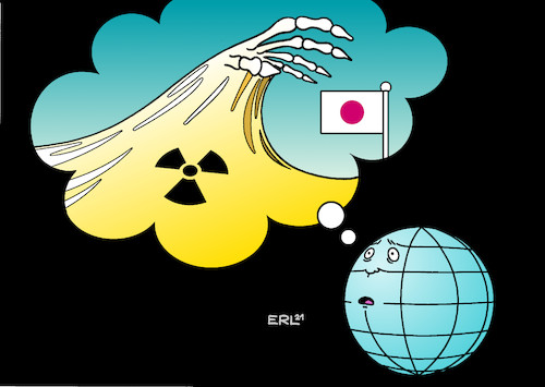 Cartoon: Fukushima (medium) by Erl tagged politik,katastrophe,fukushima,erdbeben,tsunami,supergau,atomkraftwerk,erinnerung,10,jahre,erde,karikatur,erl,politik,katastrophe,fukushima,erdbeben,tsunami,supergau,atomkraftwerk,erinnerung,10,jahre,erde,karikatur,erl