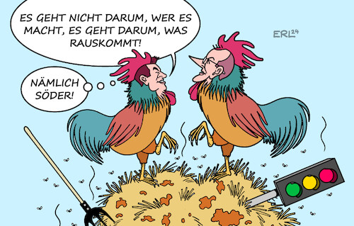 Cartoon: K-Frage (medium) by Erl tagged politik,wahl,landtagswahl,wahlen,landtagswahlen,thüringen,wahlsieger,afd,rechtsextrem,björn,höcke,faschist,gefahr,demokratie,sachsen,cdu,koalition,bsw,friedrich,merz,sahra,wagenknecht,positionen,weit,auseinender,ampel,streit,regieren,schwer,wählerinnen,wähler,denkzettel,hammer,union,frage,kanzlerkandidat,söder,karikatur,erl,politik,wahl,landtagswahl,wahlen,landtagswahlen,thüringen,wahlsieger,afd,rechtsextrem,björn,höcke,faschist,gefahr,demokratie,sachsen,cdu,koalition,bsw,friedrich,merz,sahra,wagenknecht,positionen,weit,auseinender,ampel,streit,regieren,schwer,wählerinnen,wähler,denkzettel,hammer,union,frage,kanzlerkandidat,söder,karikatur,erl