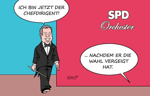 Cartoon: Klingbeil (medium) by Erl tagged politik,bundestagswahl,verlierer,spd,vorsitzender,lars,klingbeil,fraktionschef,chefdirigent,wahl,vergeigt,karikatur,erl,politik,bundestagswahl,verlierer,spd,vorsitzender,lars,klingbeil,fraktionschef,chefdirigent,wahl,vergeigt,karikatur,erl