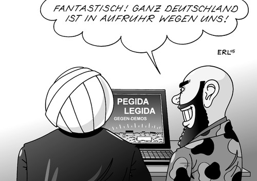 LEGIDA und PEGIDA