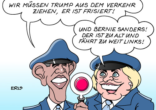 Cartoon: Obama Clinton (medium) by Erl tagged usa,präsidentschaft,wahl,demokraten,hillary,clinton,unterstützung,präsident,barack,obama,republikaner,donald,trump,frisur,frisiert,bernis,sanders,links,verkehr,polizisten,wahlkampf,karikatur,erl,usa,präsidentschaft,wahl,demokraten,hillary,clinton,unterstützung,präsident,barack,obama,republikaner,donald,trump,frisur,frisiert,bernis,sanders,links,verkehr,polizisten,wahlkampf,karikatur,erl